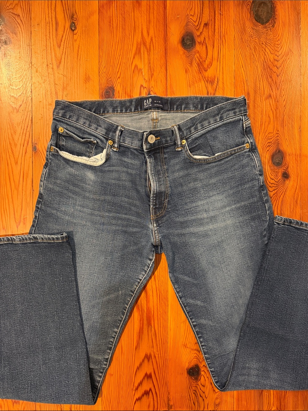 GAP Men's Medium Blue Straight-Leg Jeans